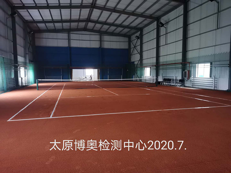 2020.7月份红土网球场完工案例